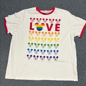 Disney Red and White T-Shirt